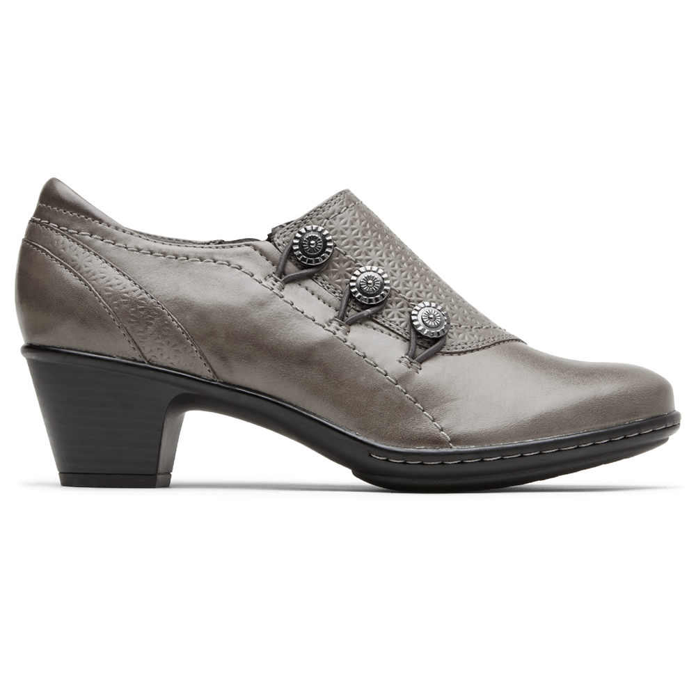 Rockport Womens Wedges Grey - Cobb Hill Kailyn High Vamp - UK 540-TCEWRK